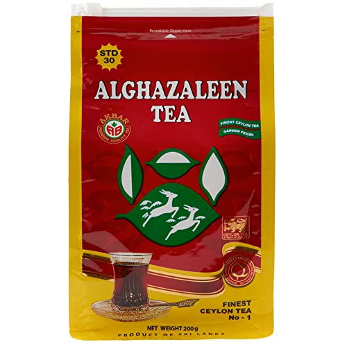 Alghazaleen Ceylon Black Tea - 7oz (200g) Loose Leaf Zipper Bag product image 2