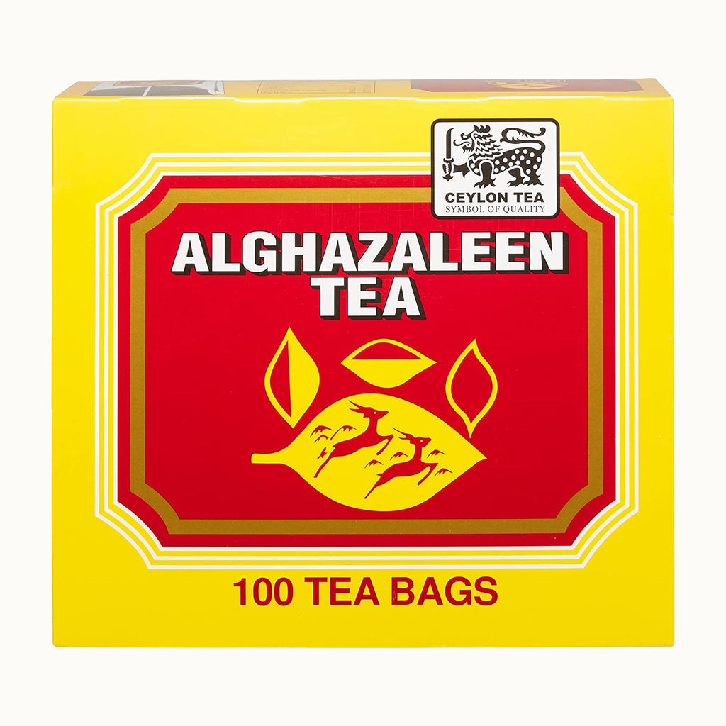 Alghazaleen Black Tea, 100 tea bags — box front
