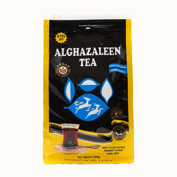 Alghazaleen Earl Grey Tea — 7 oz (200 g) Loose Leaf Zipper Bag