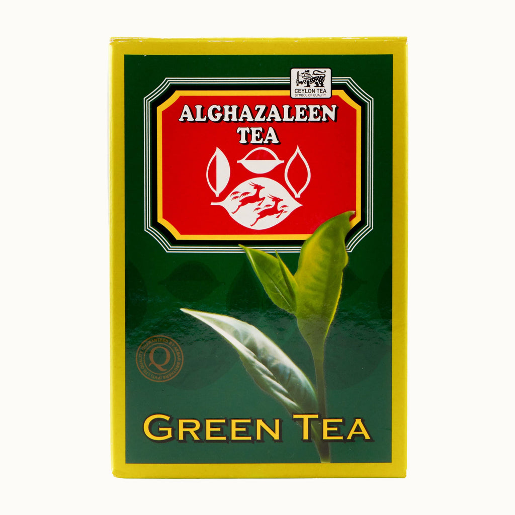 Alghazaleen Green Tea, loose leaf 250g box — front