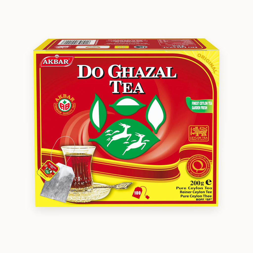 Do Ghazal Ceylon Black Tea, 100 tea bags — box front