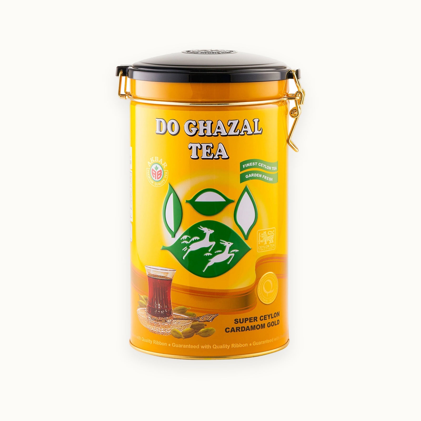 Do Ghazal Cardamom, 400g tin — box front