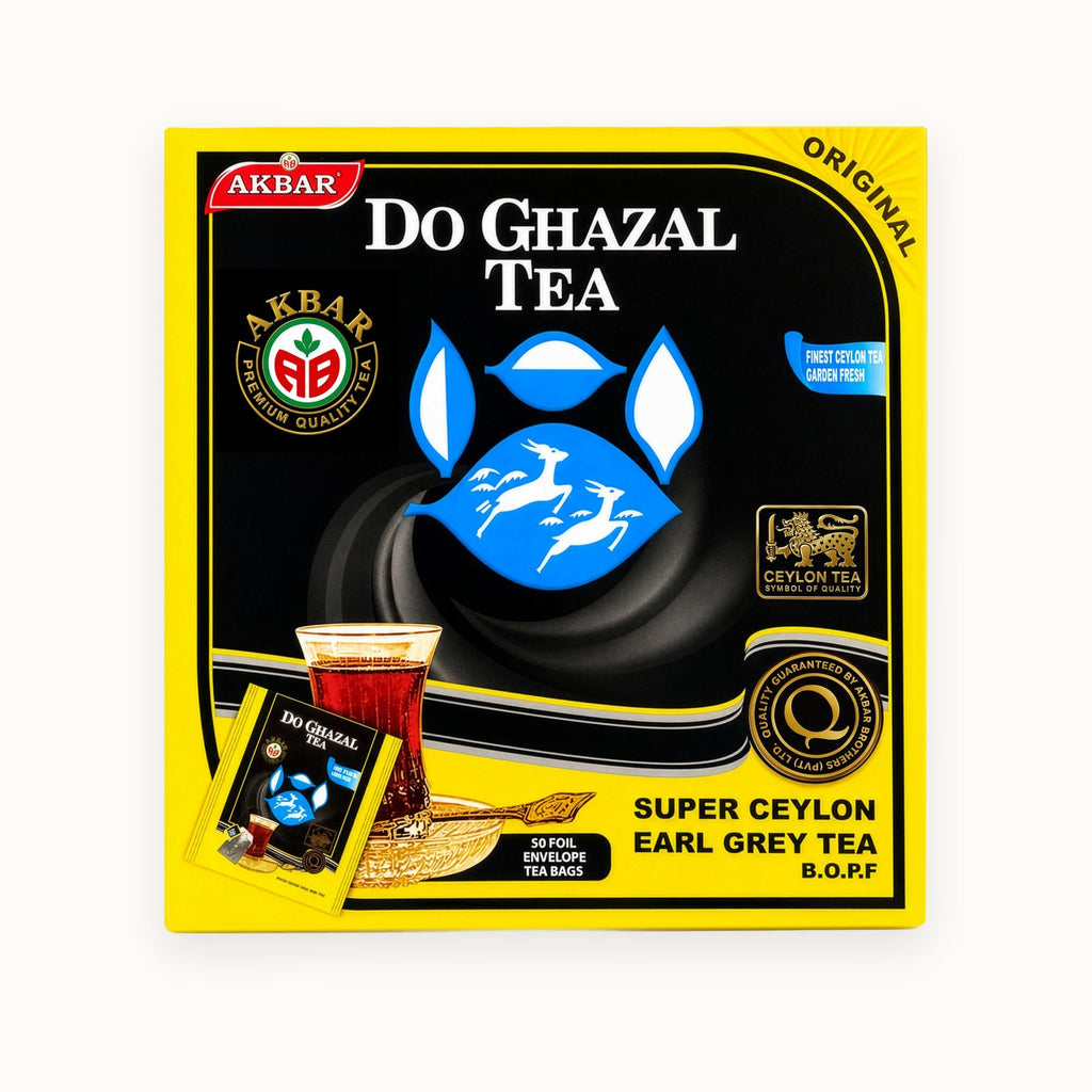 Do Ghazal Earl Grey, 50 tea bags — box front
